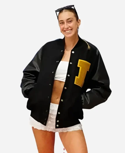 WNBA Leadership Award Lucy Olsen Black Lettermen Jacket