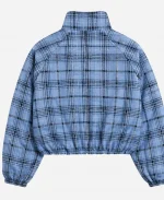 Golden State Valkyries Caitlin Clark Blue Plaid Jacket