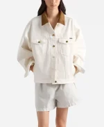 Caitlin Clark Dallas Wings v Indiana Fever Denim Blouson Jacket