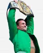 WWE SummerSlam 2026 CM Punk Green Bomber Jacket