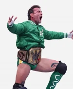 WWE SummerSlam 2026 CM Punk Green Full Sleeves Bomber Jacket