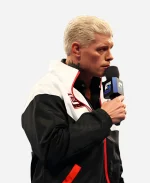 World Wrestling Entertainment SmackDown Cody Rhodes Black & White Satin Jacket 
