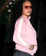Y2K Fashion Miu Miu Rihanna Pink Track Jacket 