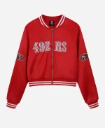 49ers FABGATING by Cuce Scarlet Red Bomber Jacket