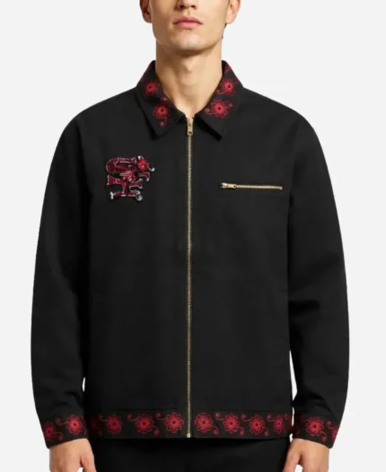 49ers 2026 Latino Heritage Floral Black Jacket