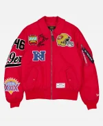 San Francisco 49ers New Era x Alpha Industries MA-1 Red Full-Zip Bomber Jacket