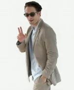 83rd Venice International Festival Robert Pattinson Blazer in Beige