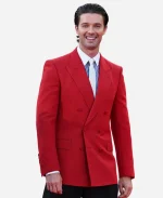  83rd Venice Patrick Schwarzenegger Red Blazer