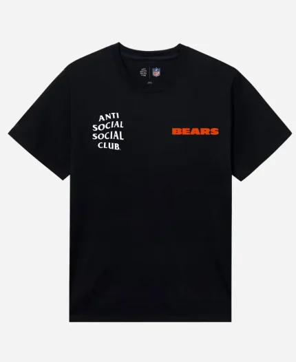 AntiSocialSocialClub x NFL Chicago Bears Snap Black T-Shirt