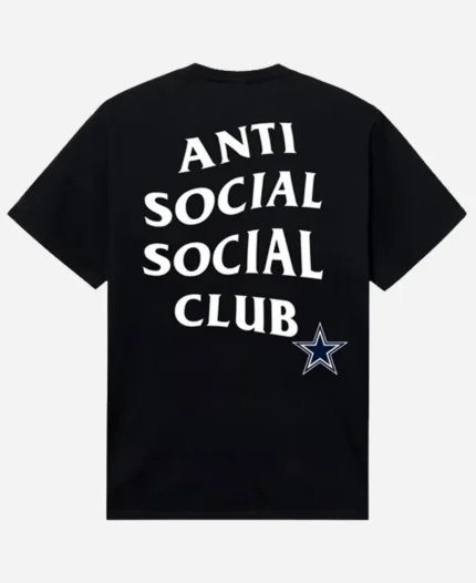 AntiSocialSocialClub x Dallas Cowboys Snap Black T-Shirt