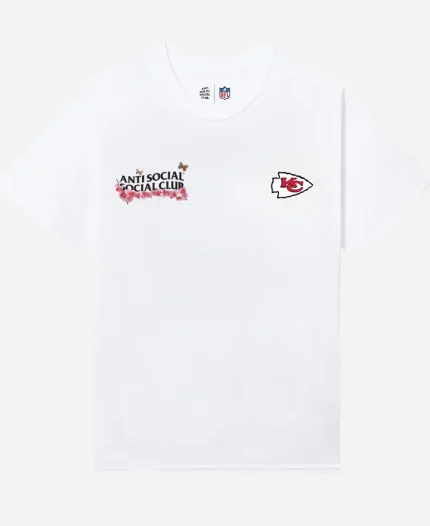 AntiSocialSocialClub x NFL Kansas City Chiefs Blossom White T-Shirt