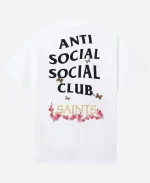 AntiSocialSocialClub x NFL New Orleans Saints White Blossom T-Shirt