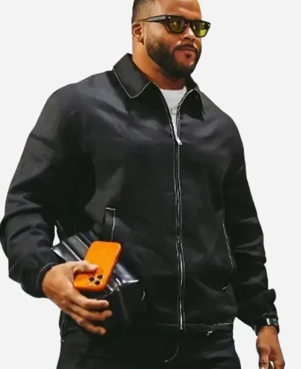 Aaron Donald NFL Team Los Angeles Rams 2026 Black Cotton Jacket