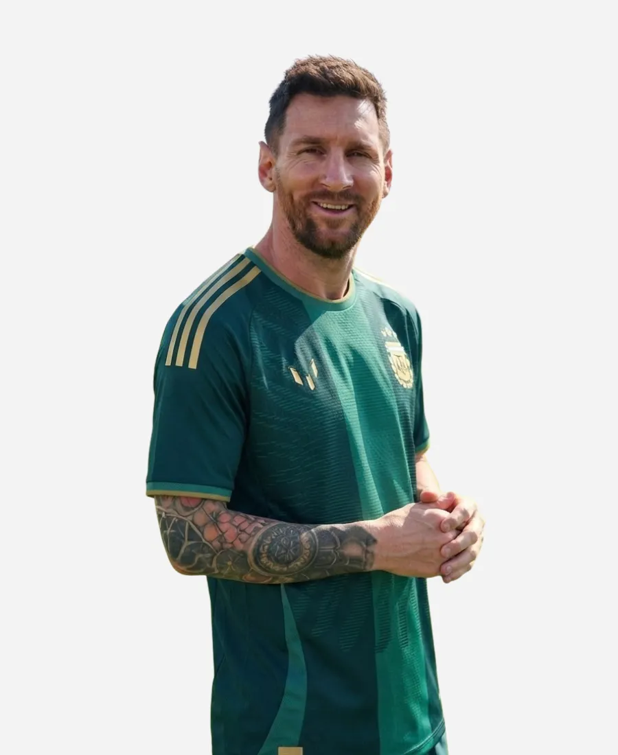 Adidas Argentina Lionel Messi Farewell Dark Green Jersey Adidas Argentina Lionel Messi Farewell Jersey