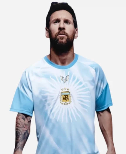 Adidas Argentina Messi Farewell Pre-Match Blue Jersey