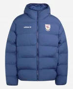 Adidas Arsenal 26&27 EQT Blue Hooded Puffer Jacket