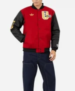 Adidas MUFC Red Varsity Jacket