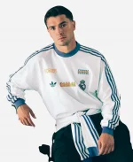 Adidas Real Madrid 2627 Lifestyler White Long-Sleeve T-Shirt