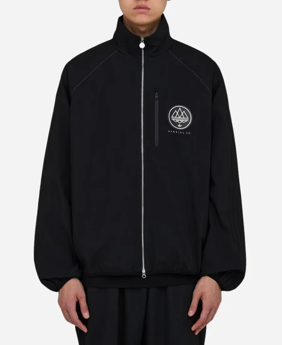Adidas SPZL FC Barcelona AW 2026 Collection Black Full-Zip Track Jacket Adidas SPZL FC 2026 Track Jacket
