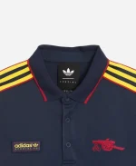 Adidas SPZL x Arsenal F.C. Long-Sleeve Navy Blue Polo Shirt