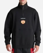 Adidas x Manchester United 2026 EQT Quarter-Zip Top in Black
