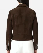 Aimee Teegarden Love Finds You Brown Suede Jacket