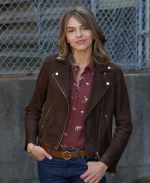 Aimee Teegarden Love Finds You Suede Jacket