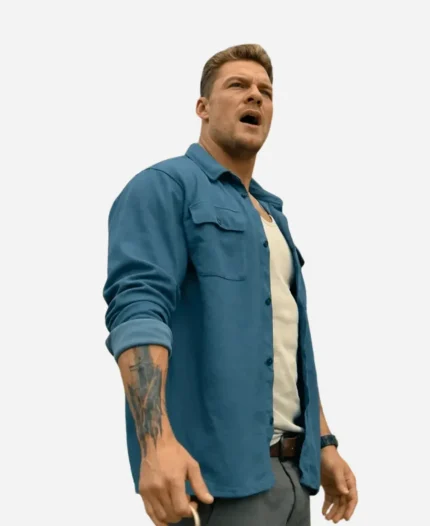 Alan Ritchson The Runner 2026 Hank Malone Cotton Jacket