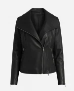 Alex Tv Series Love Finds You 2026 Aimee Teegarden Black Leather Jacket