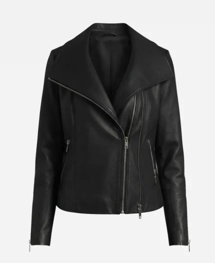 Alex Tv Series Love Finds You 2026 Aimee Teegarden Black Leather Jacket