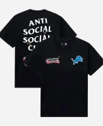 AntiSocialSocialClub x Detroit Lions Blossom T-Shirt in Black