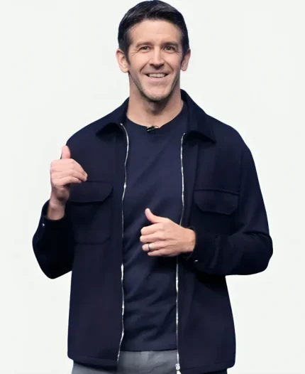 Apple Launch Event John Ternus Jacket in Blue