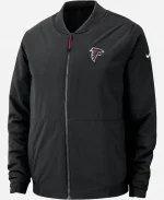 NFL Team Nike Atlanta Falcons 2026 Sideline Black Bomber Jacket