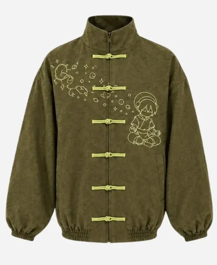 Avatar x Neptun 2026 Chinese Green Suede Leather Jacket