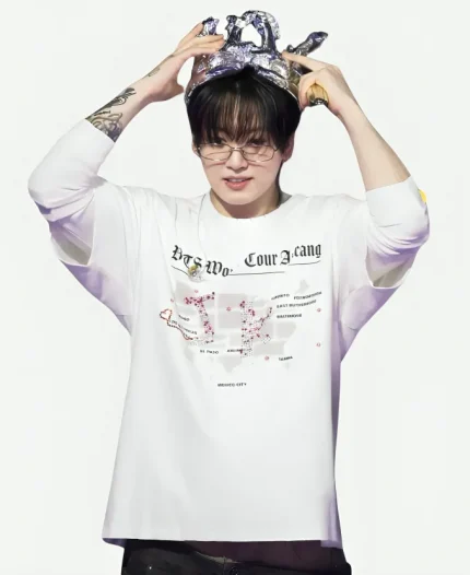 BTS Jungkook Birthday Graphic T-Shirt in White
