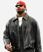 Bengals Ja’Marr Chase Reliant Stadium Black Leather jacket