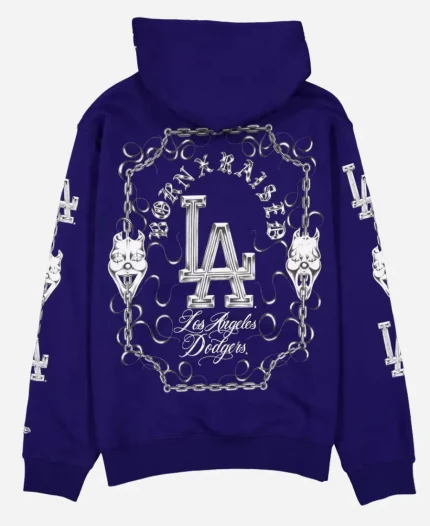 Born x Raised LA Dodgers 2026 Royal Chain Hoodie