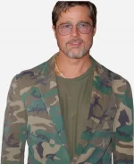 Brad Pitt Heart of the Beast Premiere Green Military Suit