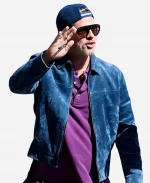 Brad Pitt San Sebastián Festival Suede Jacket