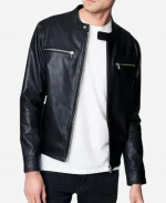 Brett Goldstein Ted Lasso S04 Roy Kent Leather Racer Jacket