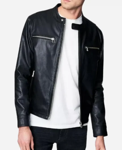 Brett Goldstein Ted Lasso S04 Roy Kent Leather Racer Jacket