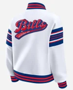 Buffalo Bills 2026 Erin Andrews White Sweatshirt Jacket