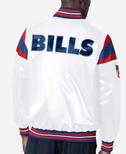 Buffalo Bills Throwback Starter Satin Varsity Jacket