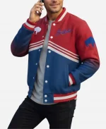 Buffalo Bills National Football League Red and Blue Varsity Jacket