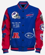 Buffalo Bills National Football League 2026 Conquer Every Field Blue Varsity Jacket