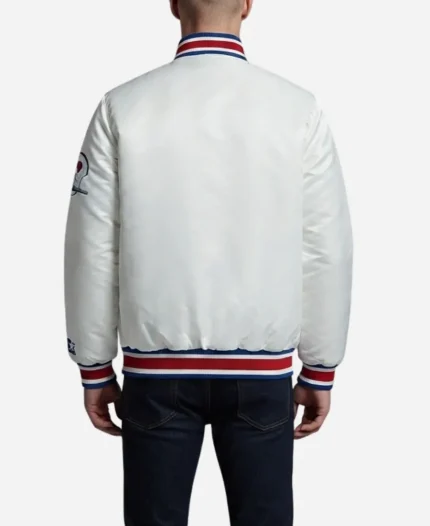 NFL Buffalo Bills 2026 Retro Game Day Satin Varsity Jacket