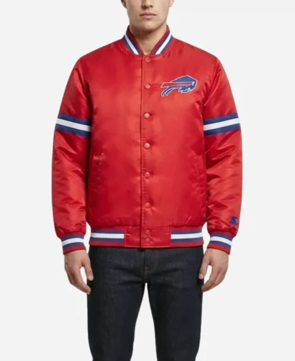 Buffalo Bills Starter Courtside Satin Varsity Jacket