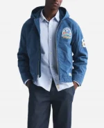 NFL Buffalo Bills x Abercrombie & Fitch Blue Bomber Hooded Jacket