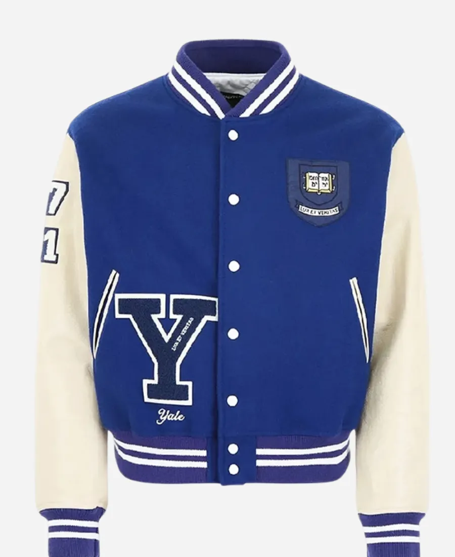 Calvin Klein Yale University Blue Varsity Jacket Calvin Klein Yale University Varsity Jacket