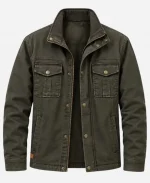 Cam Dillinger Tv Series Crew Girl Season 01 Kyle Clark Green Cotton Jacket